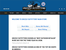 Tablet Screenshot of grizzlyoutfitters.com