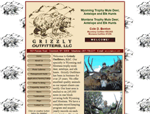Tablet Screenshot of grizzlyoutfitters.net